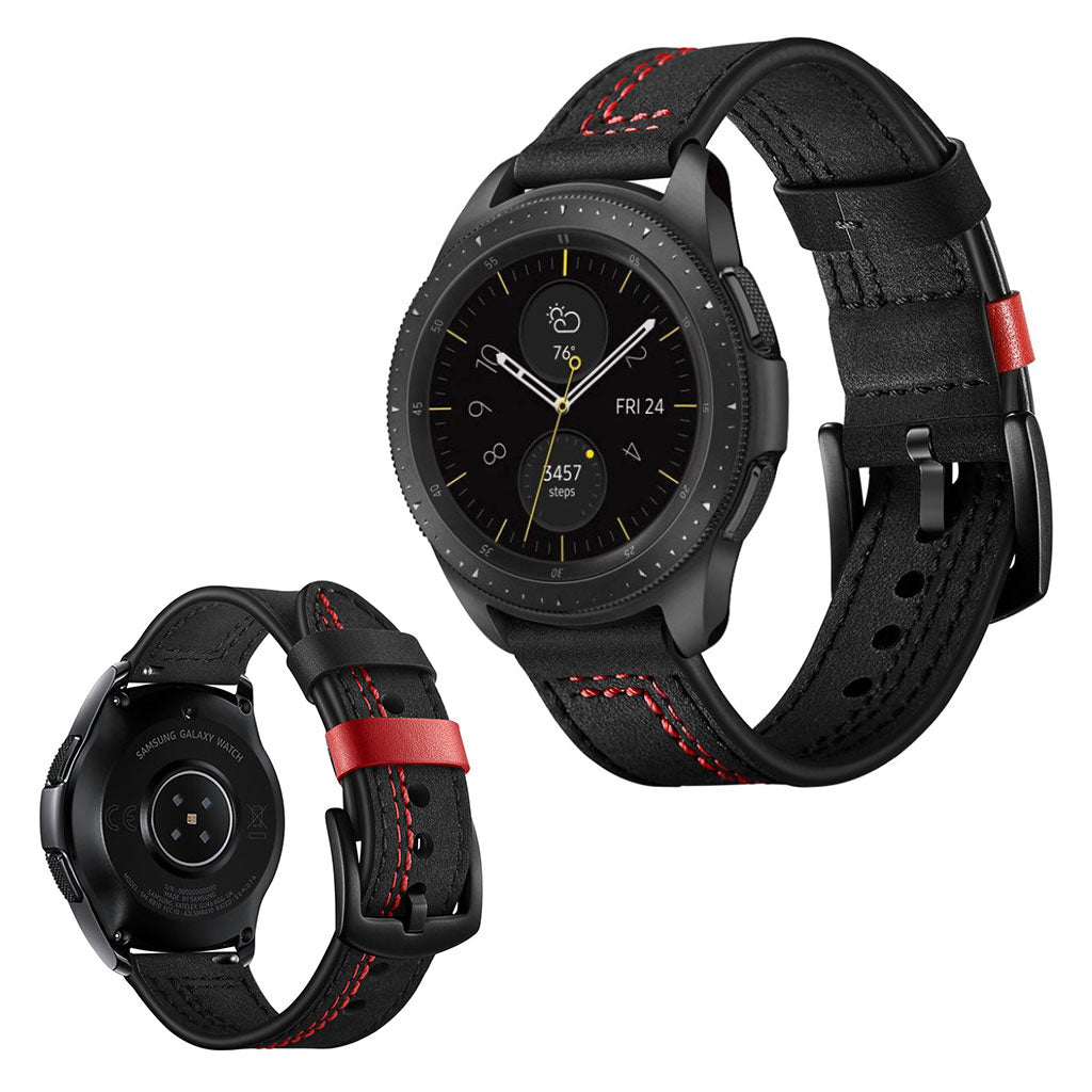 Mega skรธn Fitbit Ionic รgte lรฆder Rem - Sort#serie_1