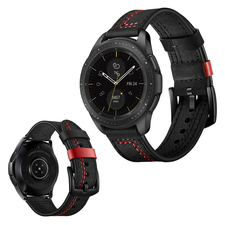 Mega skøn Fitbit Ionic Ægte læder Rem - Sort#serie_1