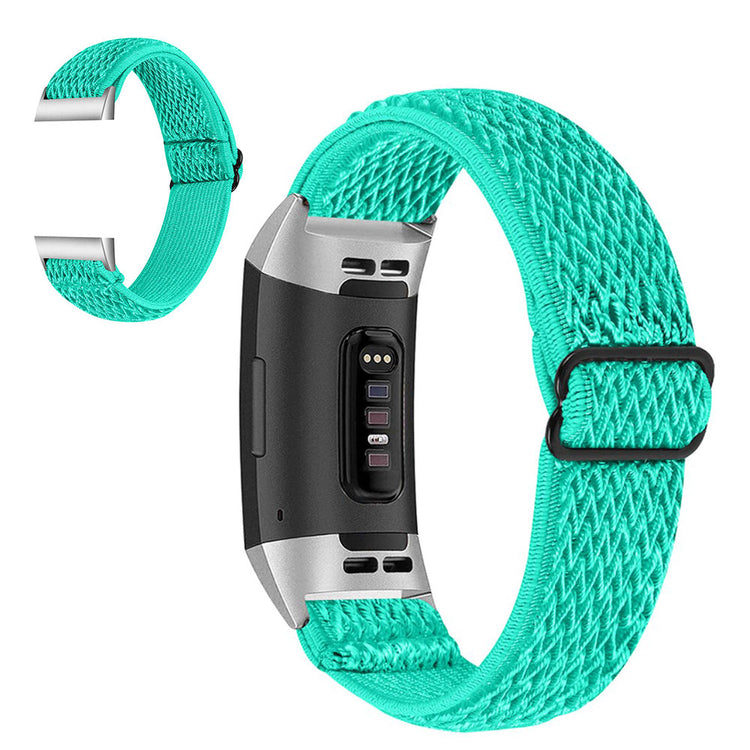 Super skøn Fitbit Charge 3 Nylon Rem - Grøn#serie_2