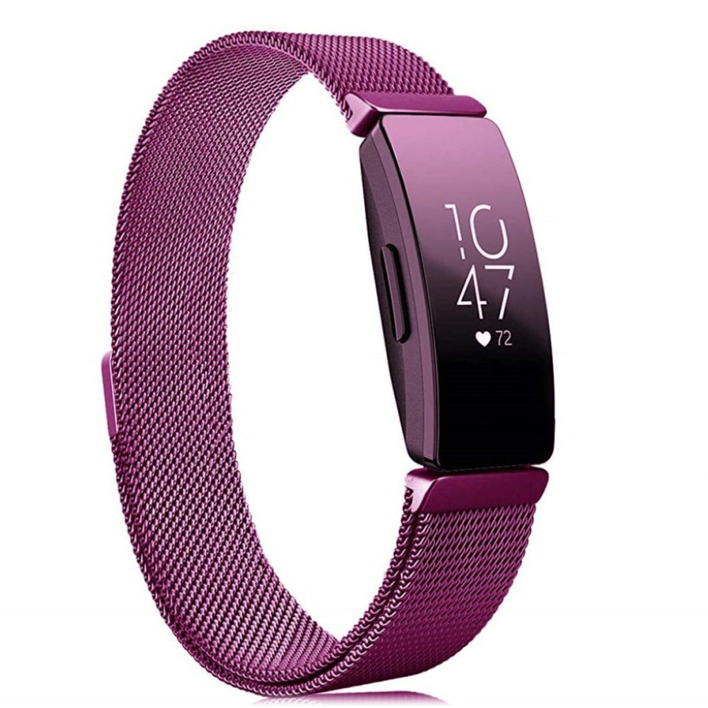 Rigtigt slidstรฆrk Fitbit Inspire Silikone Rem - Lilla#serie_016