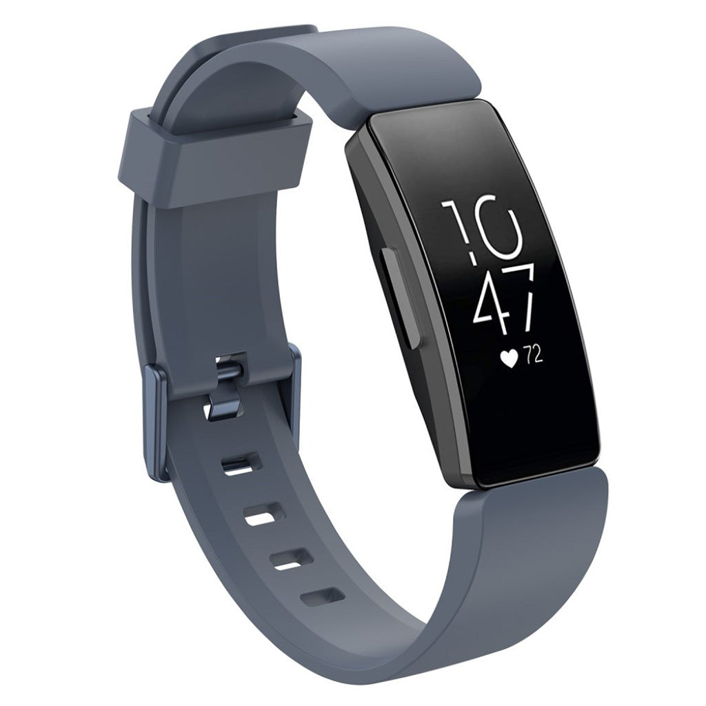 Fortrinligt Fitbit Inspire Silikone Rem - Sølv#serie_3