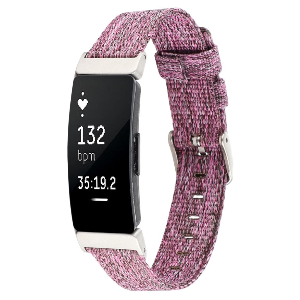 Super fantastisk Fitbit Inspire Nylon Rem - Lilla#serie_8