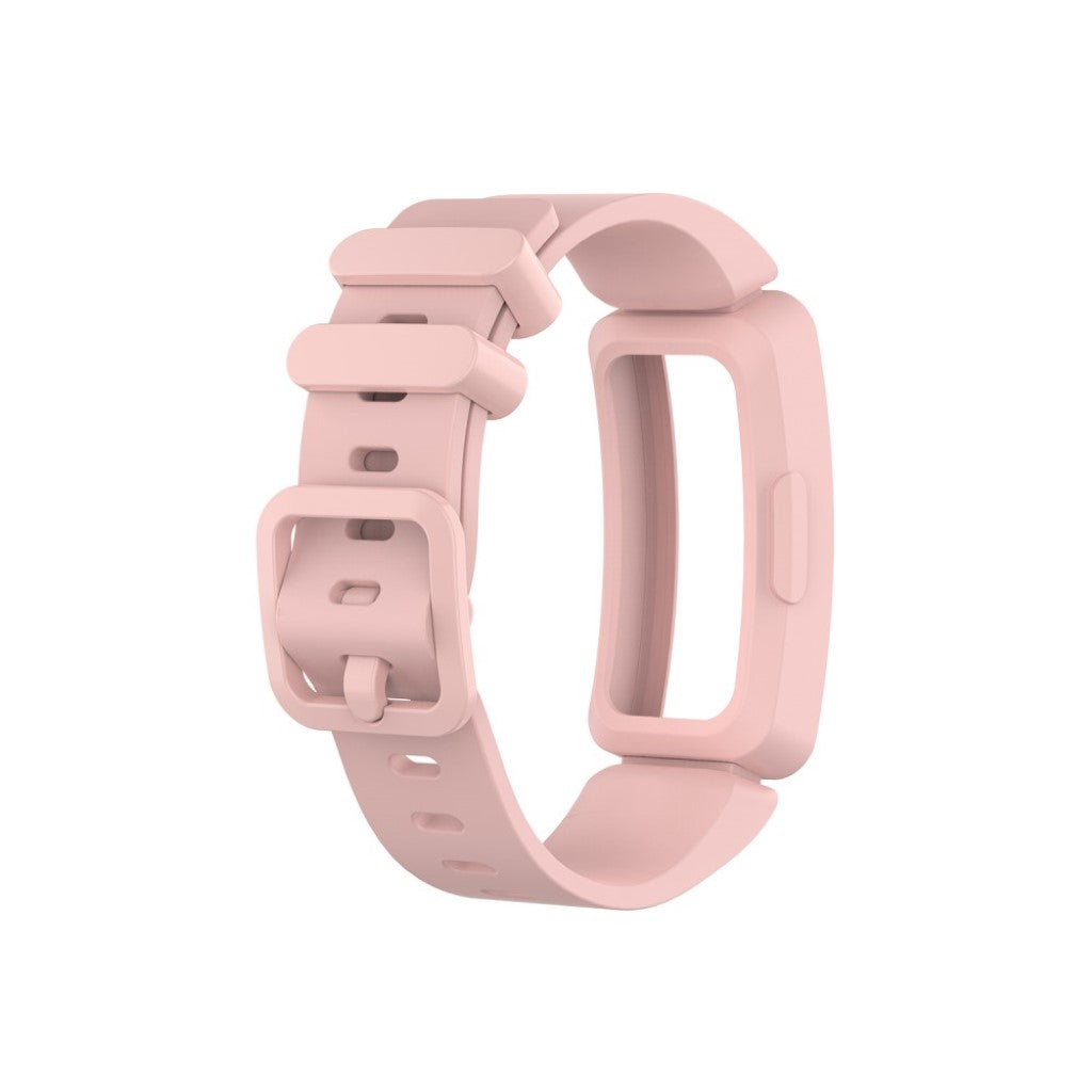 Rigtigt hårdfør Fitbit Inspire Silikone Rem - Pink#serie_4