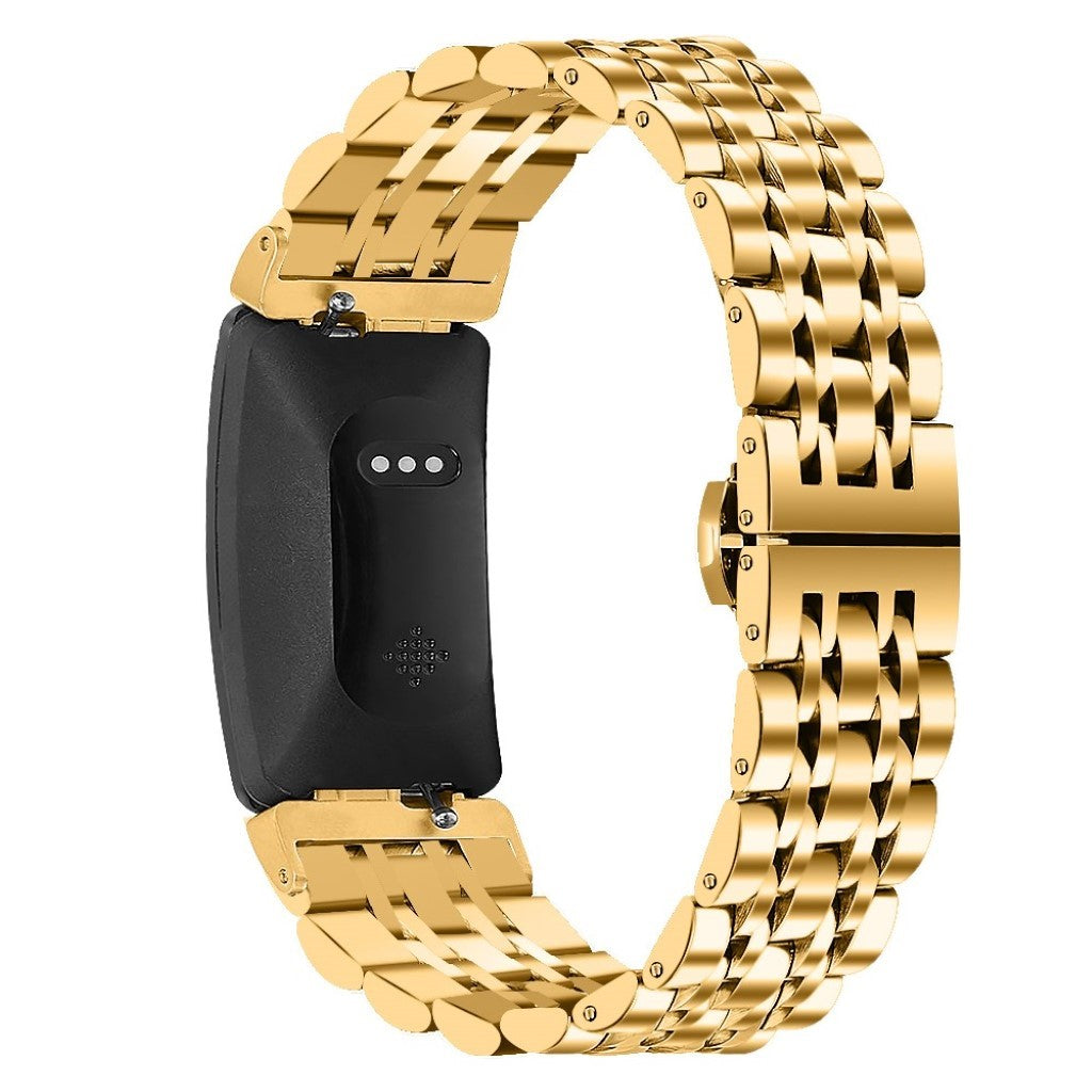 Skøn Fitbit Inspire Metal Rem - Guld#serie_4