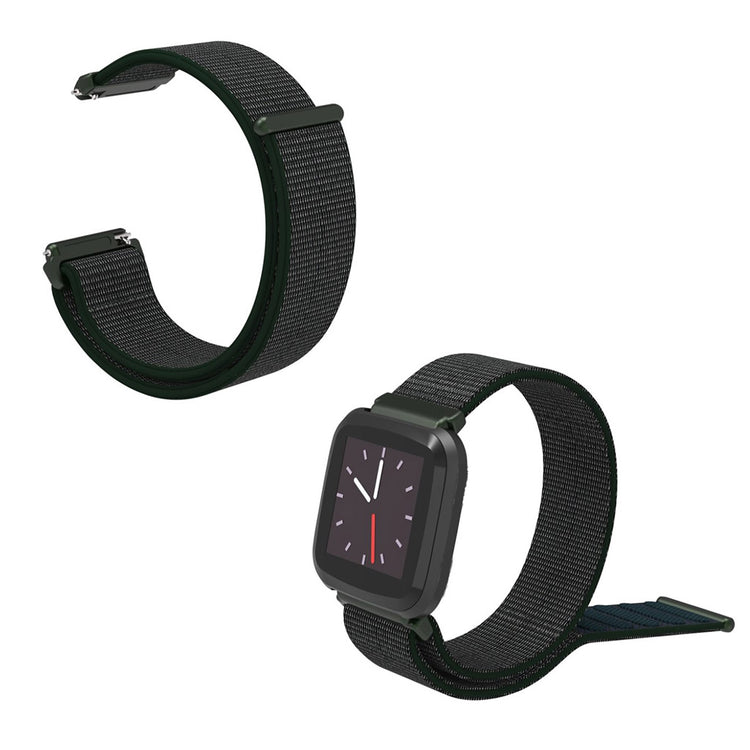 Rigtigt pænt Fitbit Versa Lite Nylon Rem - Grøn#serie_4