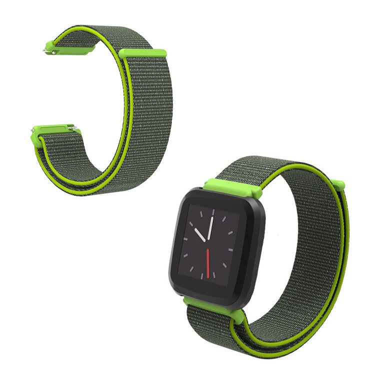 Rigtigt pænt Fitbit Versa Lite Nylon Rem - Grøn#serie_7