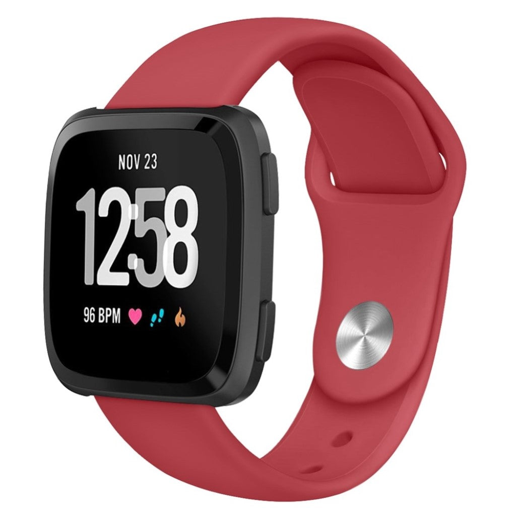 Helt vildt sejt Fitbit Versa Lite Silikone Rem - Rød#serie_4