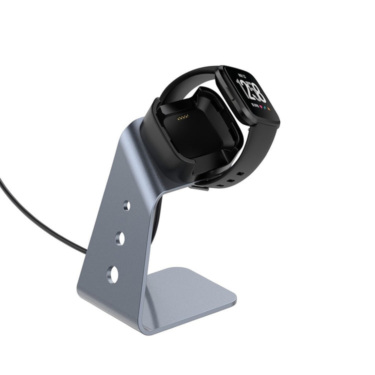Metal Fitbit Versa Lite Ladestation - Sølv#serie_1