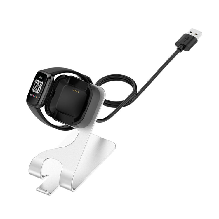 Metal Fitbit Versa Lite   Ladestation - Sølv#serie_1