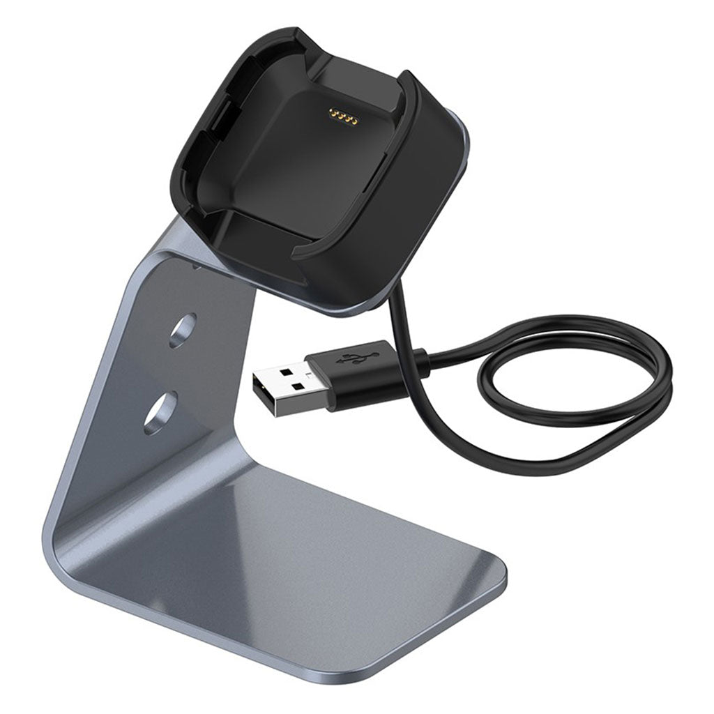 Metal Fitbit Versa 2 Ladestation - Sรธlv#serie_1