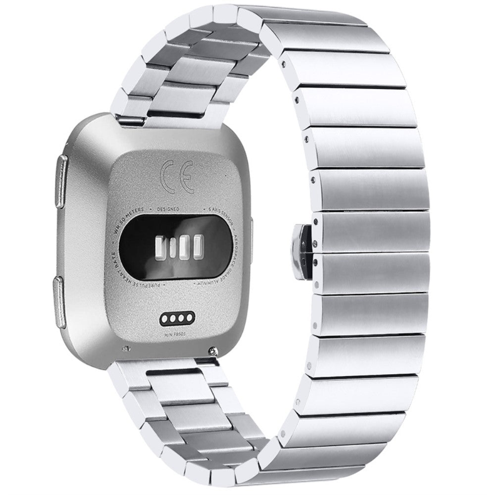 Mega pรฆnt Fitbit Versa 2 / Fitbit Versa Lite Metal Rem - Sรธlv#serie_058