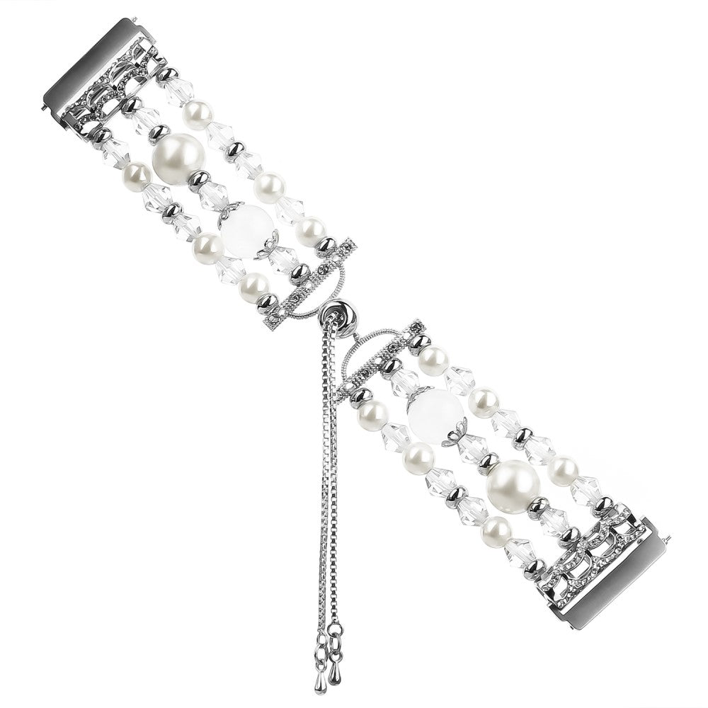 Elegant Fitbit Versa 2 / Fitbit Versa Lite Metal Rem - Hvid#serie_1