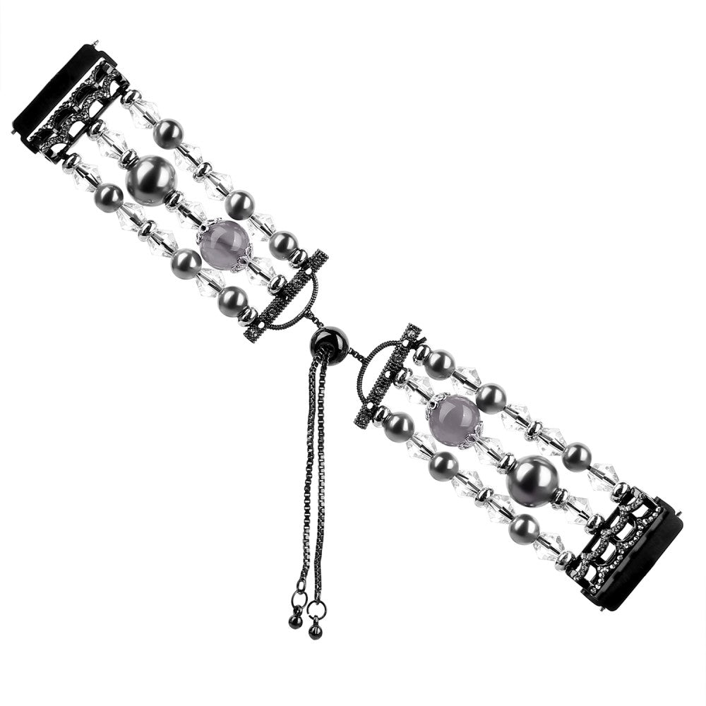 Elegant Fitbit Versa 2 / Fitbit Versa Lite Metal Rem - Sort#serie_3