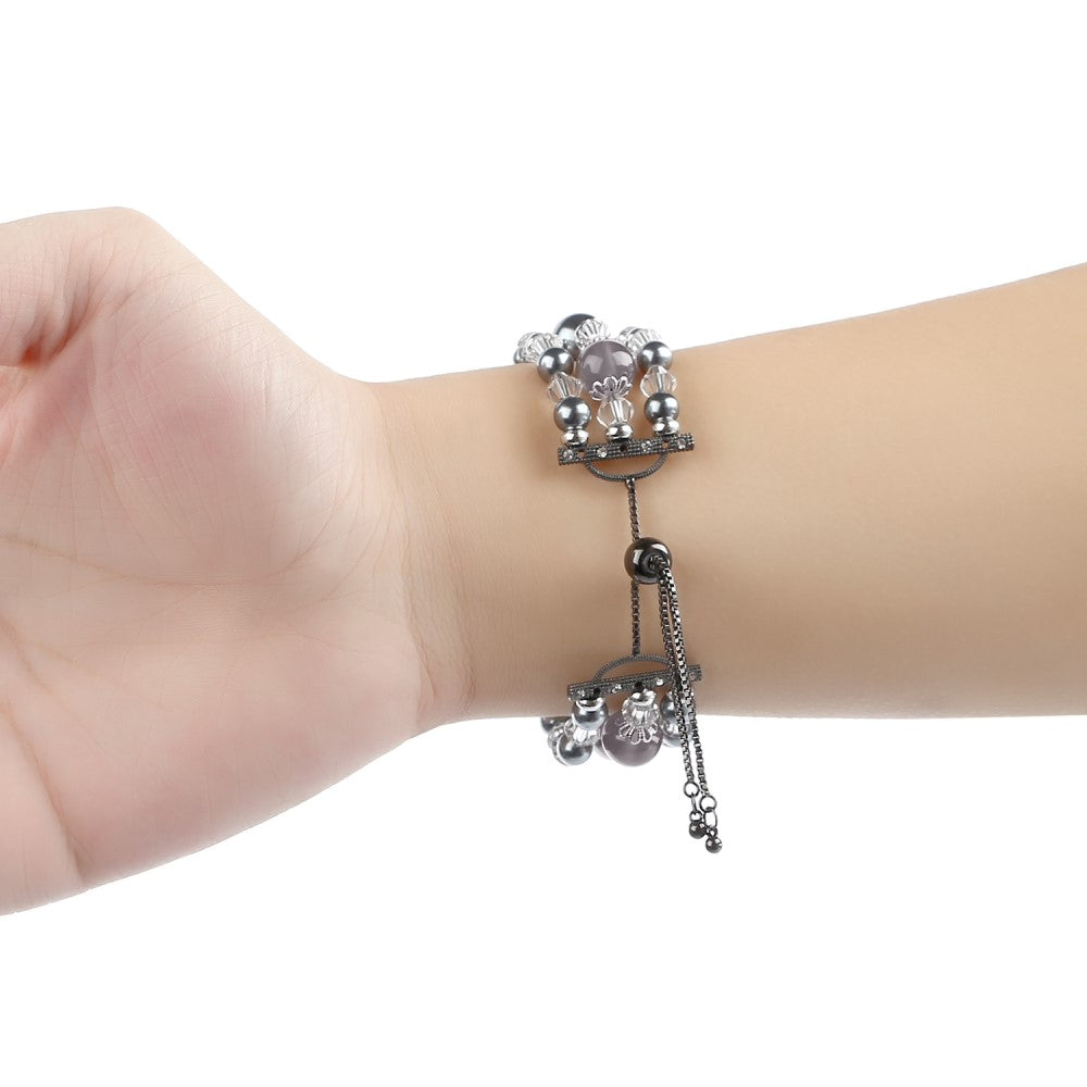 Elegant Fitbit Versa 2 / Fitbit Versa Lite Metal Rem - Sort#serie_3