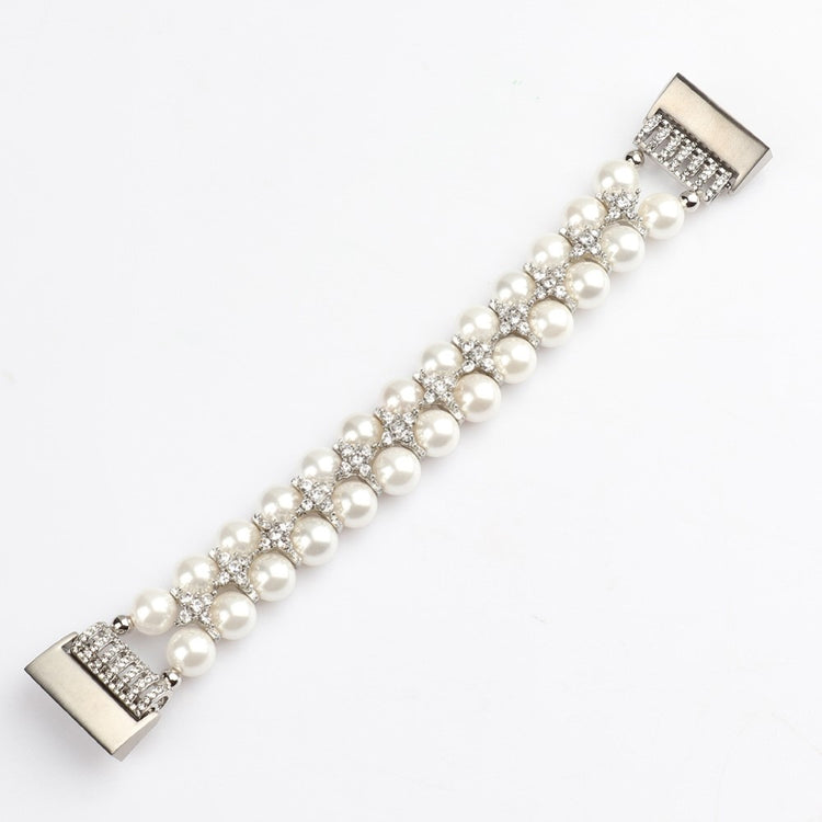 Vildt flot Fitbit Charge 4 / Fitbit Charge 3 Rhinsten Urrem - Hvid#serie_1