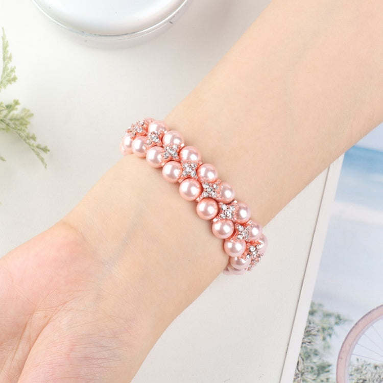 Vildt flot Fitbit Charge 4 / Fitbit Charge 3 Rhinsten Urrem - Pink#serie_2