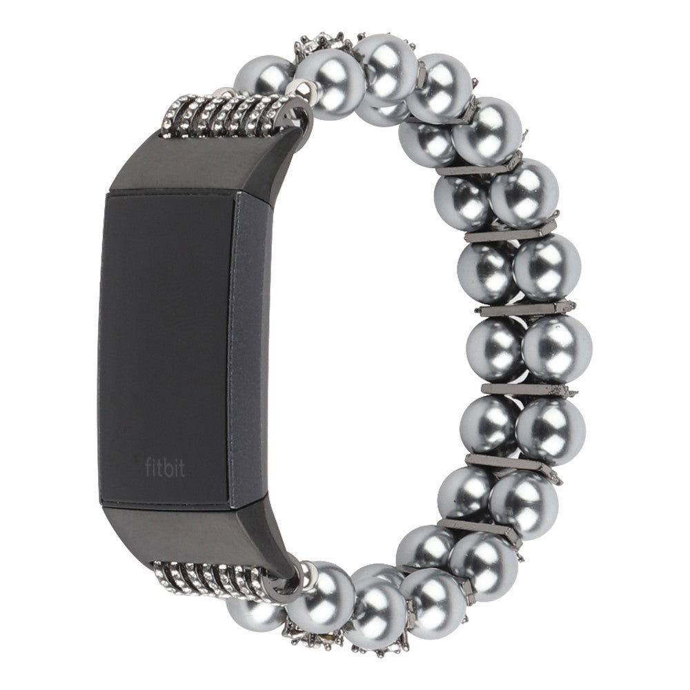 Vildt flot Fitbit Charge 4 / Fitbit Charge 3 Rhinsten Urrem - Sort#serie_3