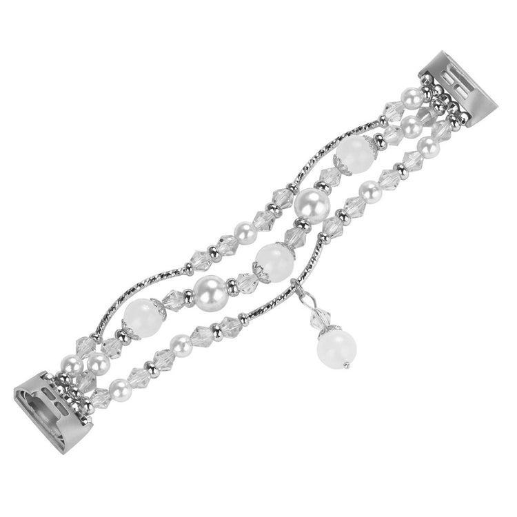 Cool Fitbit Charge 4 / Fitbit Charge 3 Metal og Plastik Rem - Hvid#serie_3