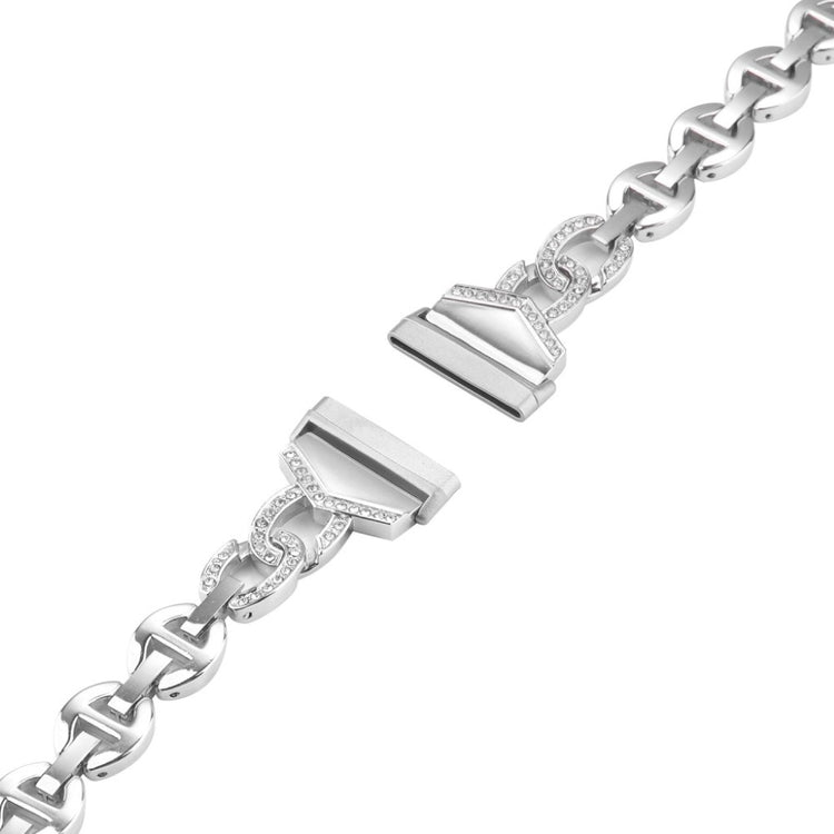 Godt Fitbit Versa 3 / Fitbit Sense Metal og Rhinsten Rem - Sølv#serie_2