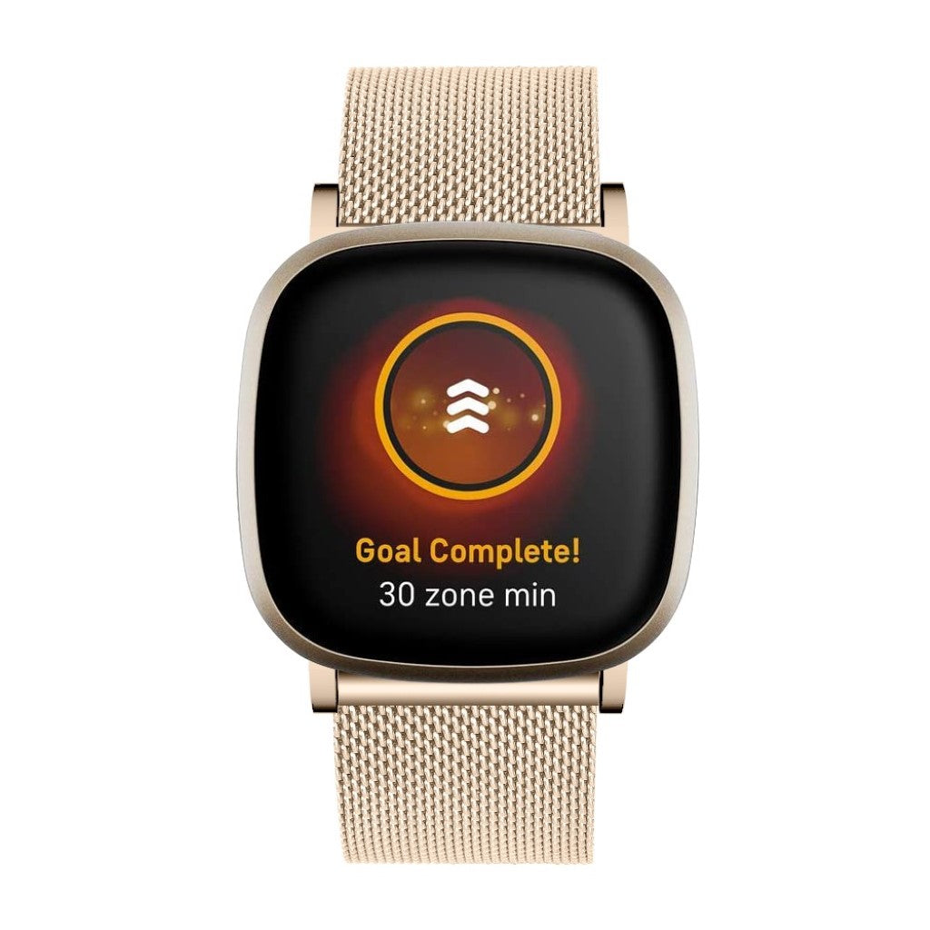 Vildt rart Fitbit Versa 3 / Fitbit Sense Metal Rem - Guld#serie_2
