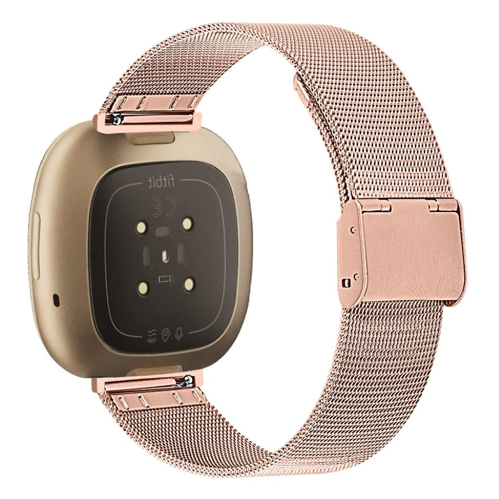 Vildt rart Fitbit Versa 3 / Fitbit Sense Metal Rem - Pink#serie_5