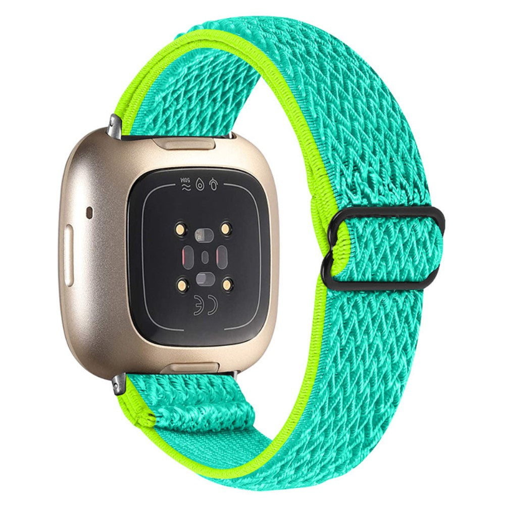 Mega fantastisk Fitbit Versa 3 Nylon Rem - Grøn#serie_6
