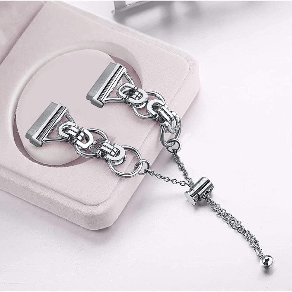 Vildt slidstรฆrk Fitbit Versa 3 Metal Rem - Sรธlv#serie_091