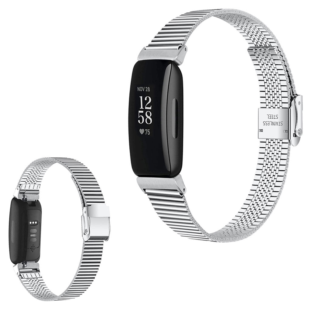 Helt vildt godt Fitbit Inspire 2 Metal Rem - Sรธlv#serie_1
