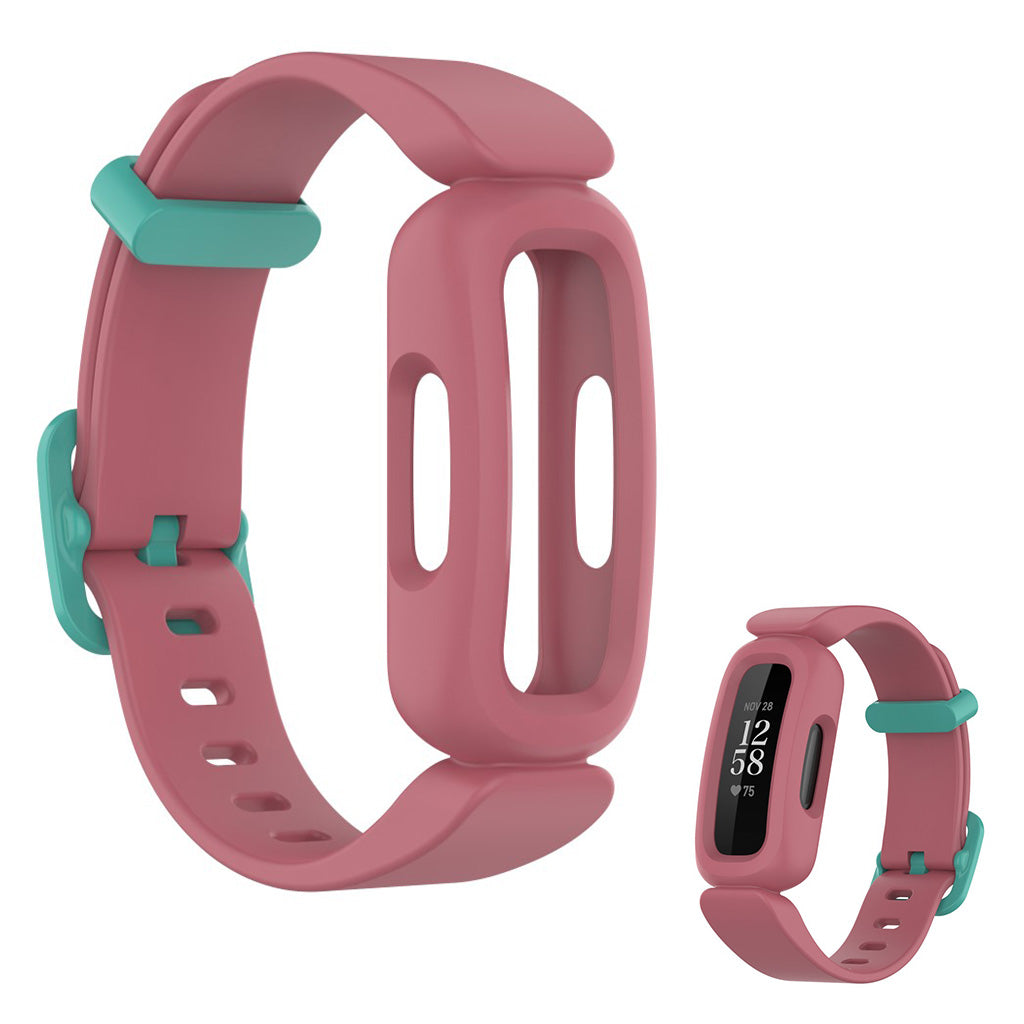 Fitbit Ace 3 / Inspire 2 integrated watch band - Watermelon Red / Cyan#serie_15