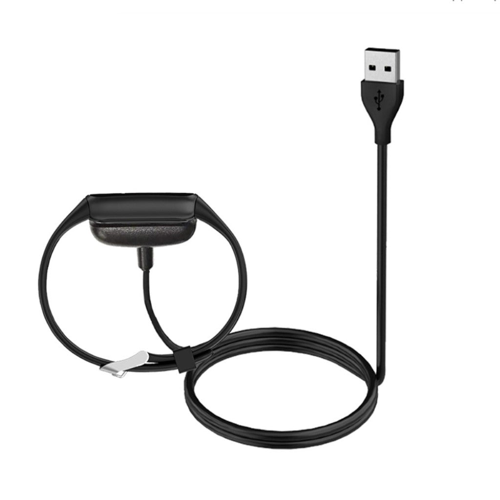 1m Fitbit Luxe    USB Opladningskabel - Sort#serie_2