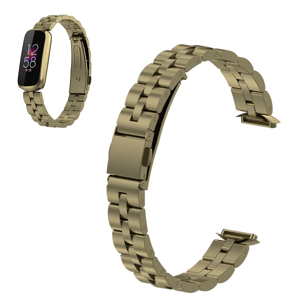 Helt vildt skรธn Fitbit Luxe Metal Rem - Guld#serie_1