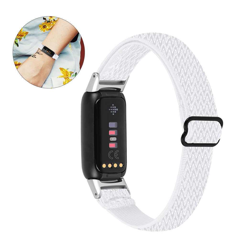Udsรธgt Fitbit Luxe Nylon Rem - Hvid#serie_1