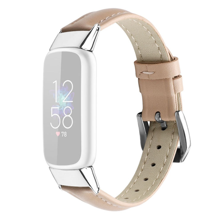 Meget fantastisk Fitbit Luxe Ægte læder Rem - Størrelse: L - Pink#serie_4