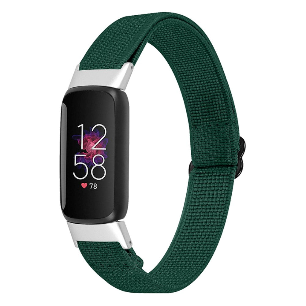 Helt vildt flot Fitbit Luxe Nylon Rem - Grøn#serie_1