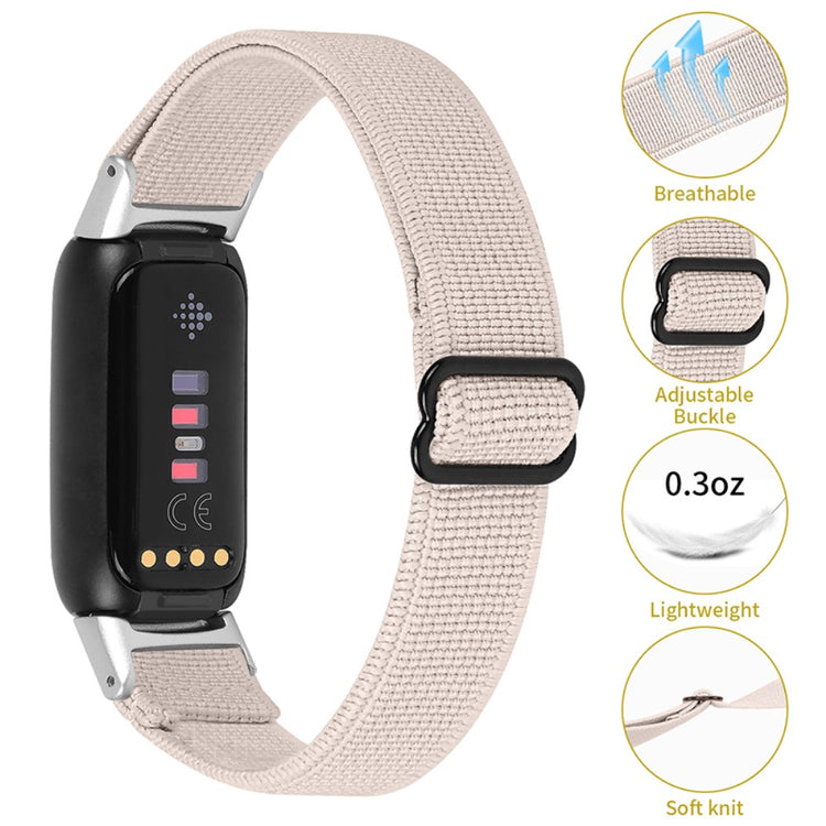 Helt vildt flot Fitbit Luxe Nylon Rem - Brun#serie_8