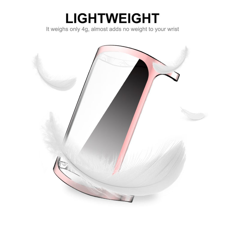 Mega Godt Fitbit Charge 5 Cover med Skærmbeskytter i Silikone - Gennemsigtig#serie_3