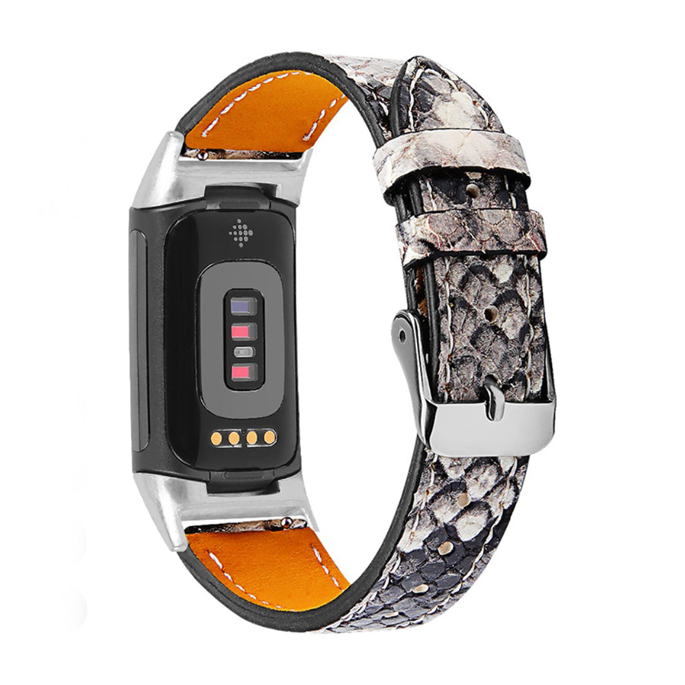 Mega cool Fitbit Charge 5 Ægte læder Rem - Flerfarvet#serie_12