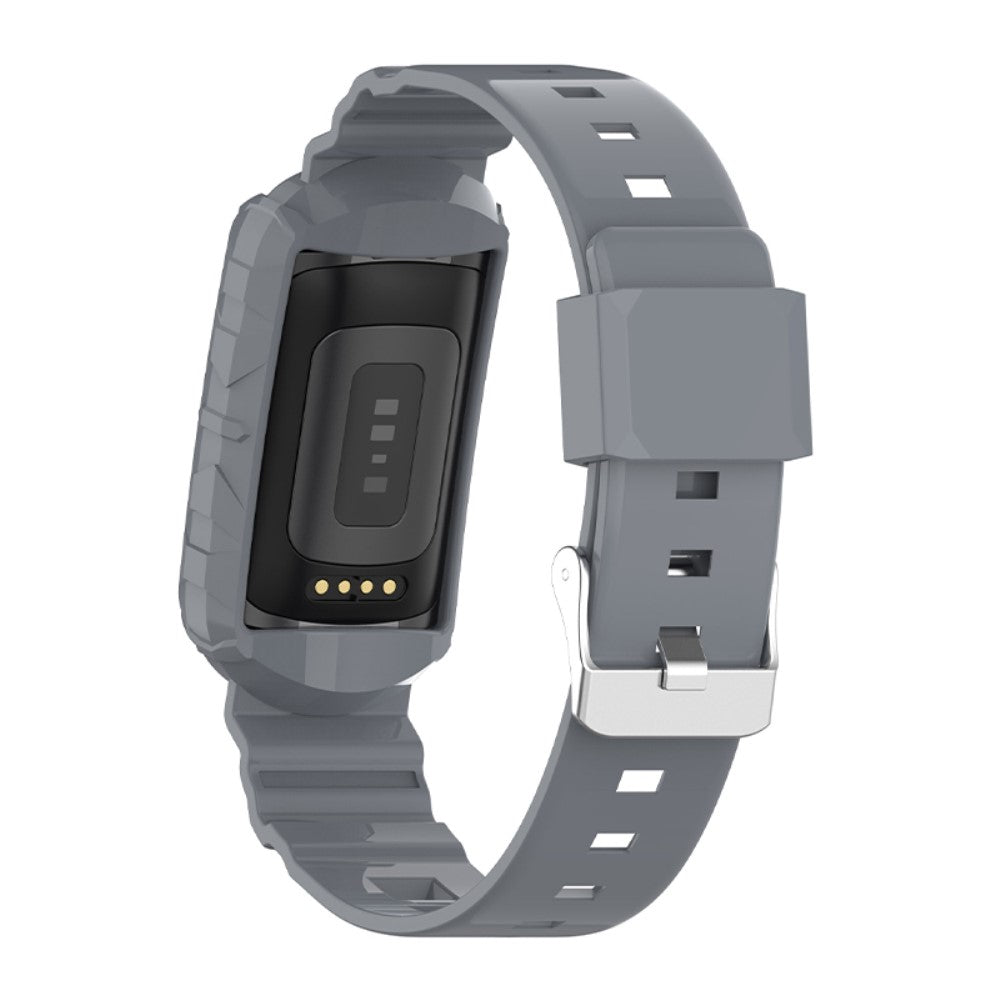 Helt vildt sejt Universal Fitbit Silikone Rem - Sølv#serie_6