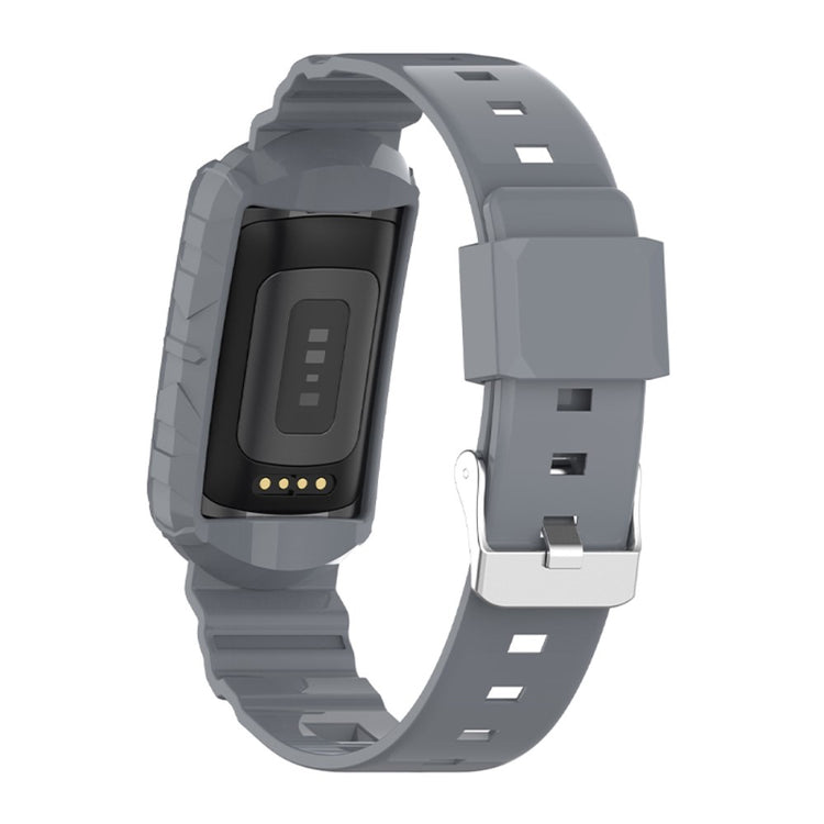 Helt vildt sejt Universal Fitbit Silikone Rem - Sølv#serie_6