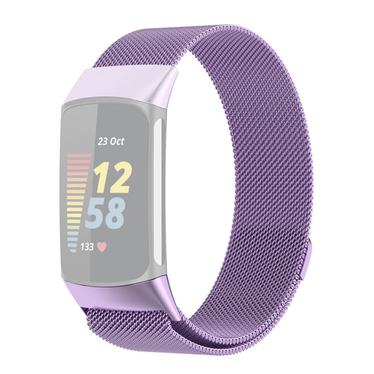 Komfortabel Fitbit Charge 5 Metal Rem - Lilla#serie_5