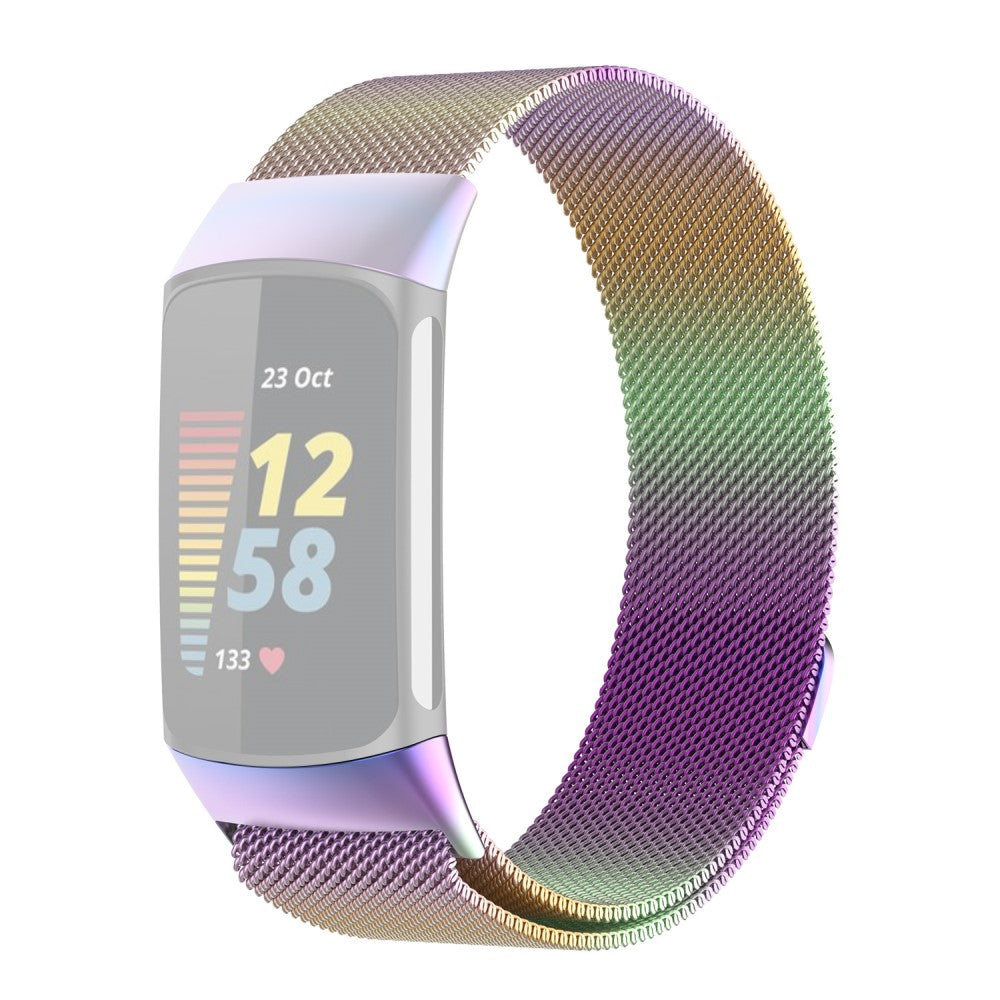 Komfortabel Fitbit Charge 5 Metal Rem - Flerfarvet#serie_6