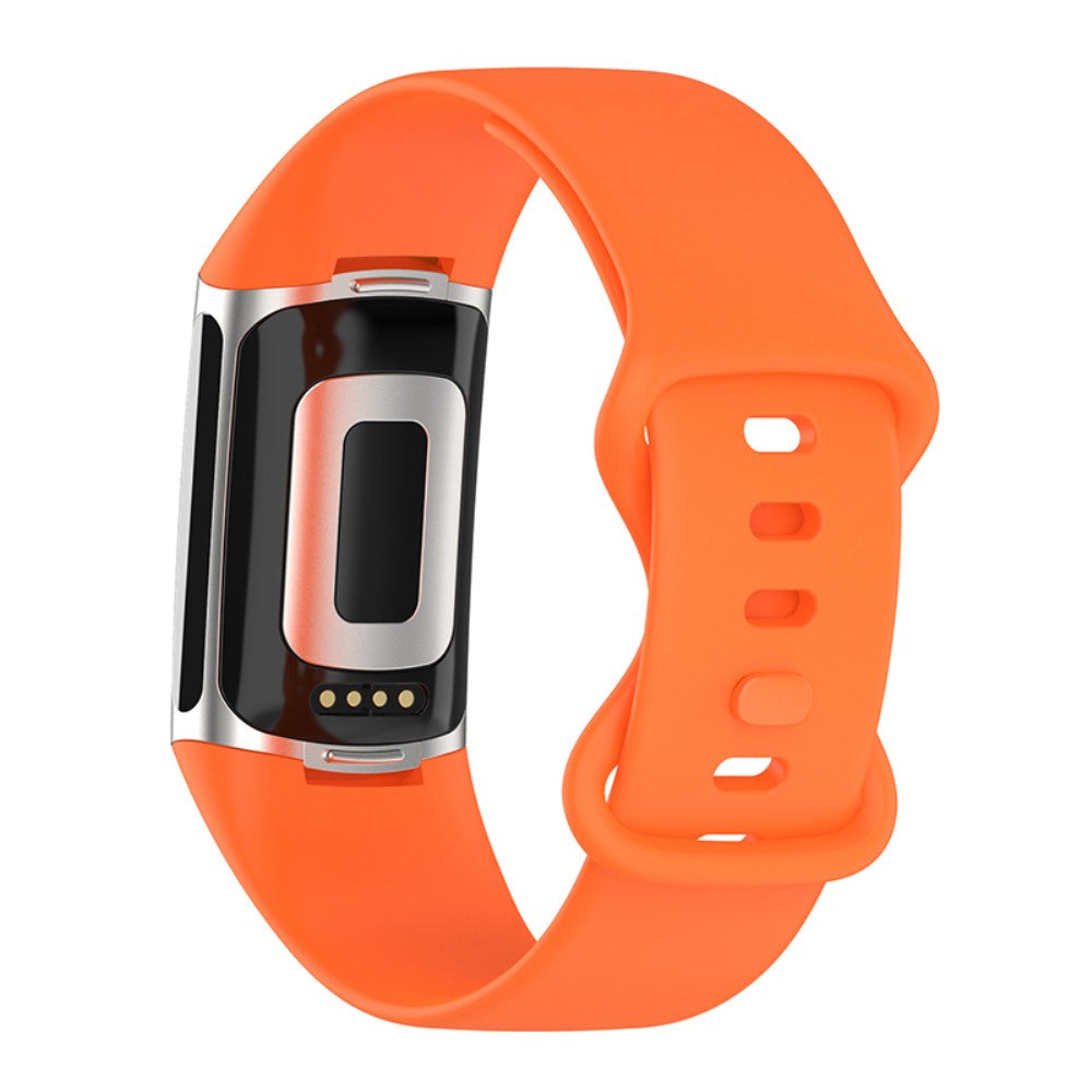 Sejt Fitbit Charge 5 Silikone Rem - Orange#serie_9