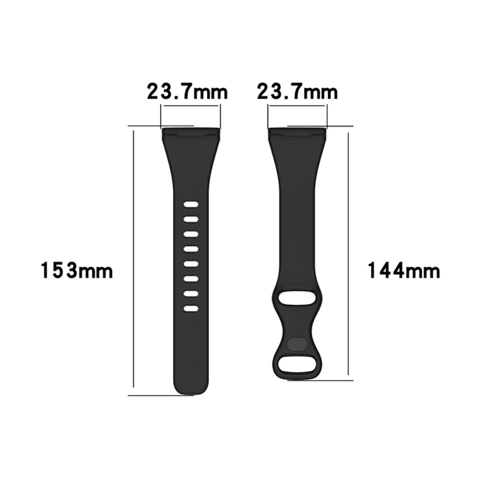Slidstรฆrk Universal Fitbit Silikone Rem - Stรธrrelse: S - Hvid#serie_1