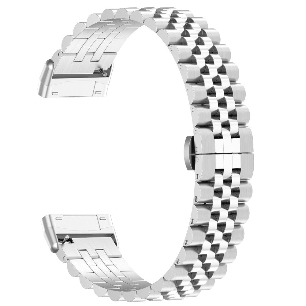 Skøn Metal Universal Rem passer til Fitbit Versa 4 / Fitbit Versa 3 - Sølv#serie_8