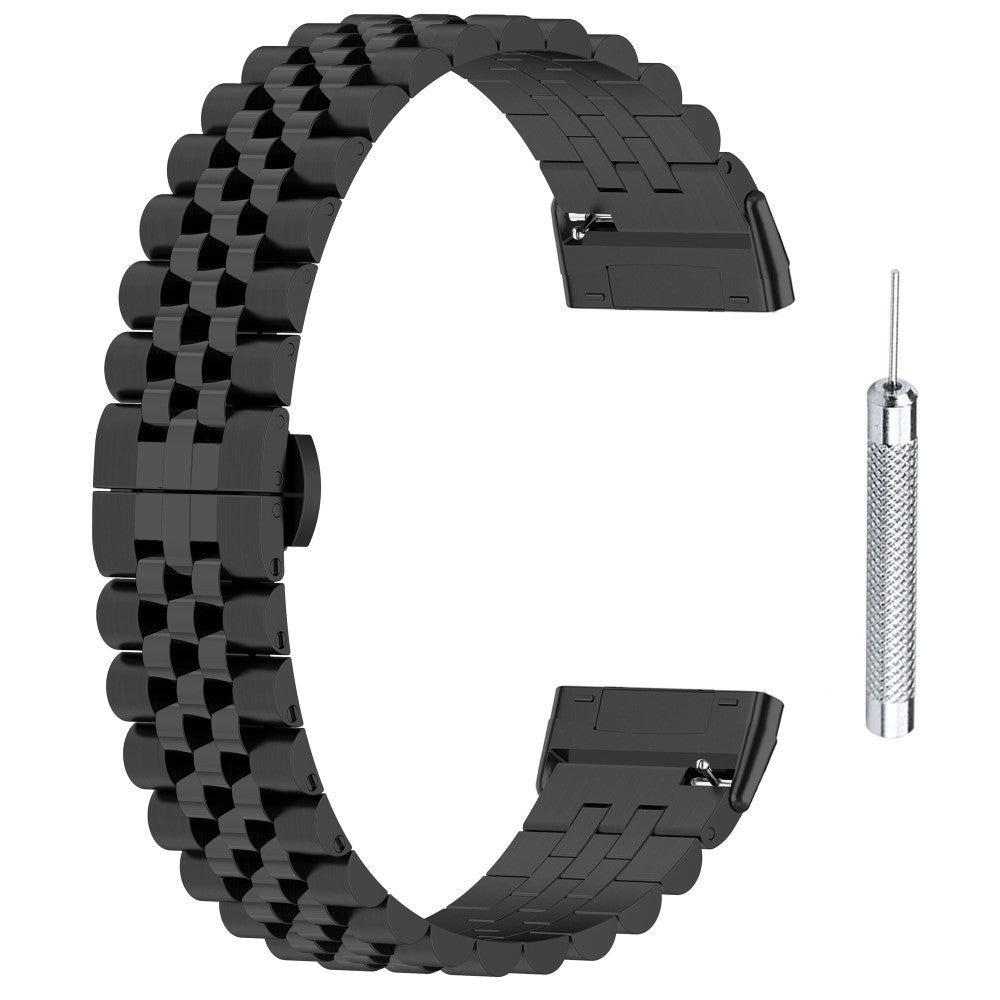 Sejt Metal Universal Rem passer til Fitbit Versa 4 / Fitbit Versa 3 - Sรธlv#serie_1