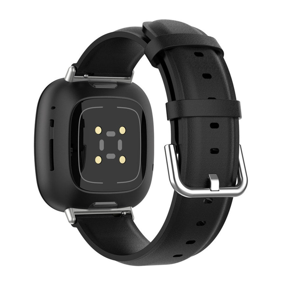 Meget komfortabel Universal Fitbit รgte lรฆder Rem - Sort#serie_1