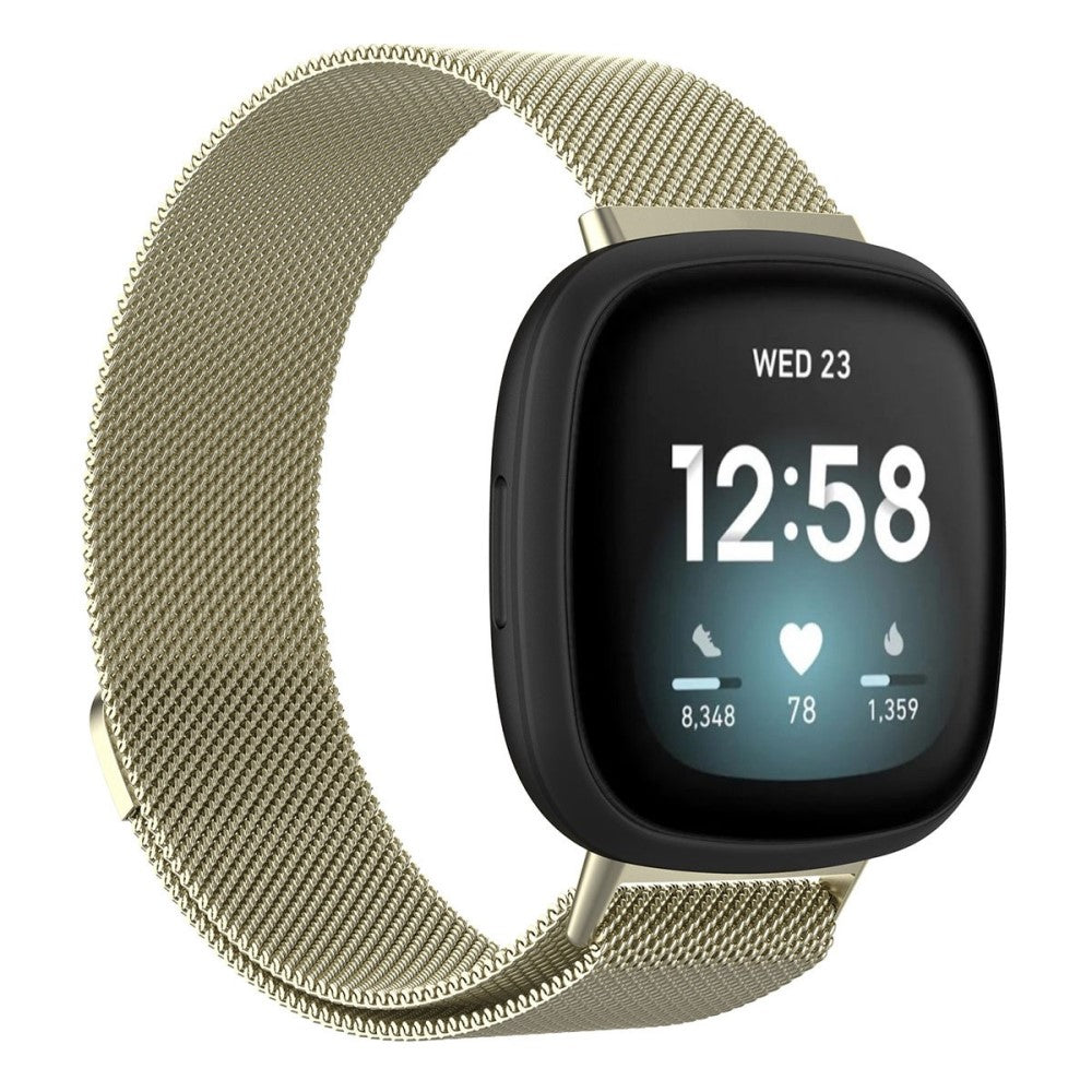 Smuk Universal Fitbit Metal Rem - Stรธrrelse: L - Guld#serie_1