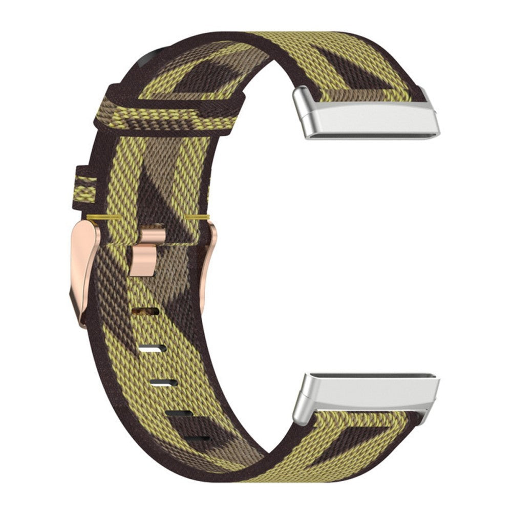 Meget fint Universal Fitbit Nylon Rem - Gul#serie_3