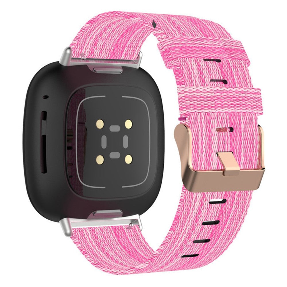Meget fint Universal Fitbit Nylon Rem - Pink#serie_5