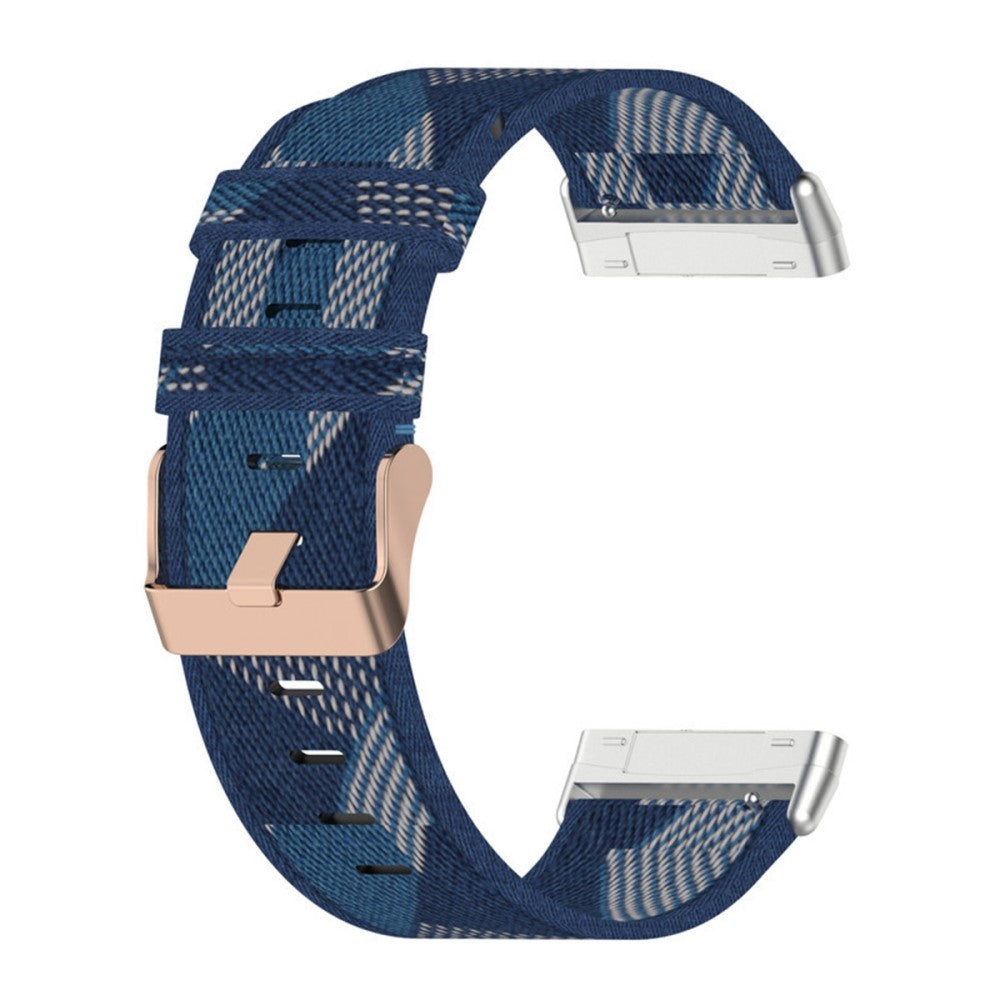 Meget fint Universal Fitbit Nylon Rem - Blå#serie_6